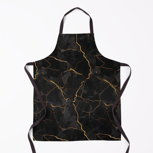 Item preview, Black and Gold Seamless Repeating Marble Tile Pattern designed and sold by PeteRascal.