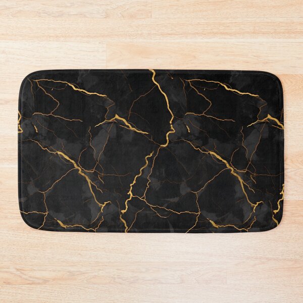 Item preview, Black and Gold Seamless Repeating Marble Tile Pattern designed and sold by PeteRascal.