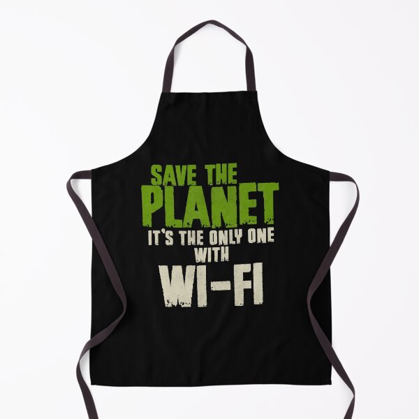Item preview, Save The Planet WI FI User designed and sold by MintaApparel.