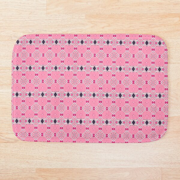 Aperçu de l'œuvre Motif Magenta Pastel, Rose Cerise et Thon créée et vendue par PatternMyHome.