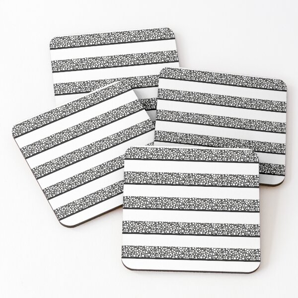 Item preview, Raindrops I Classic White Small Stripes Horizontal designed and sold by CushyNest.