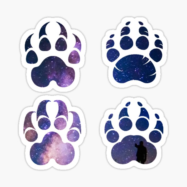 Cool Animal Tiger Print Paw' Sticker