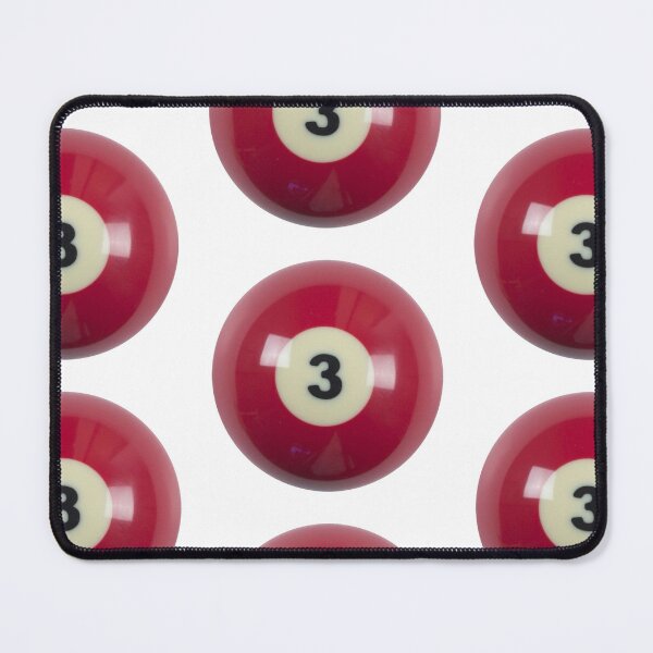 Item preview, Pool ball - Three, Red designed and sold by R-uby.