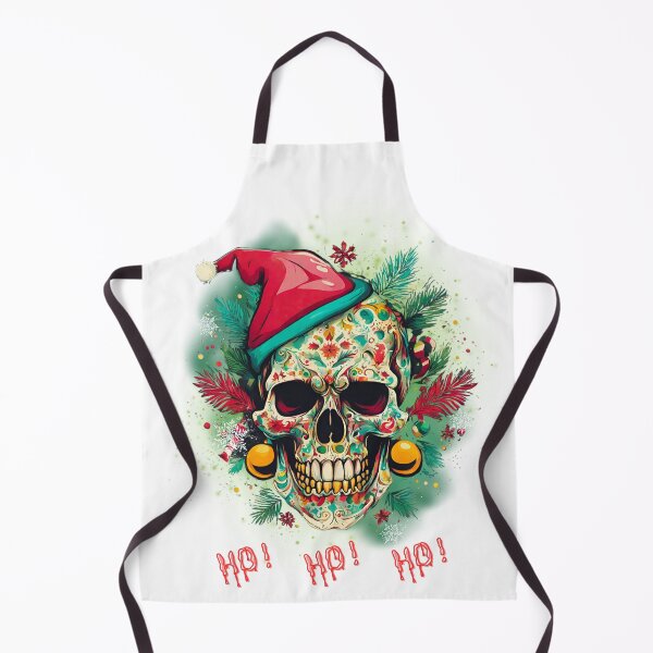 Item preview, Christmas skull designed and sold by RosaArte.