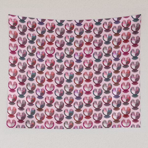 Item preview, Birds in love - valentines - pink designed and sold by pakanta.