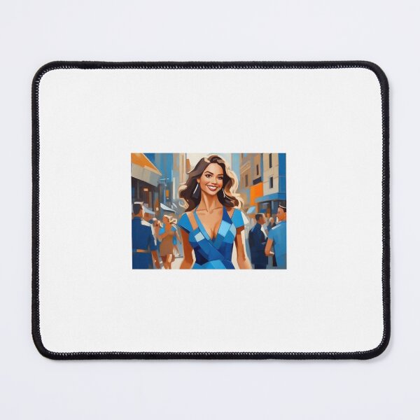 Item preview, Woman in a blue dress designed and sold by KilianSzmid.