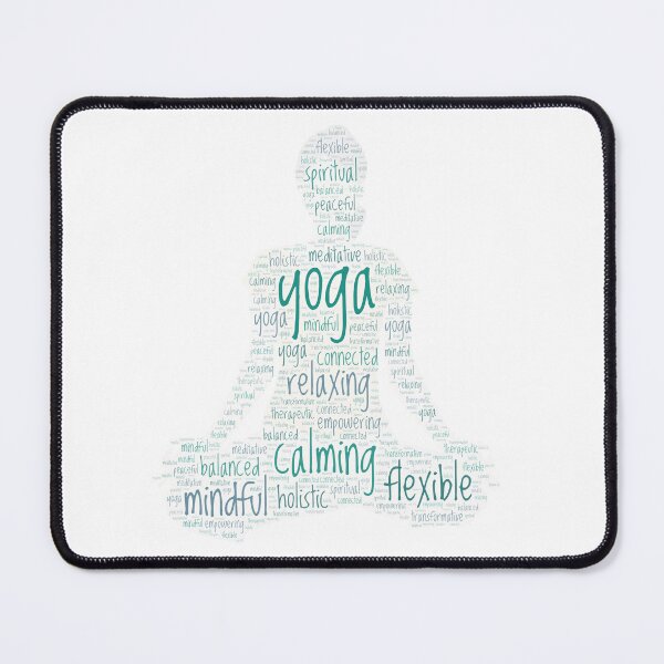 Item preview, Yoga Wordcloud for Lighter Backgrounds designed and sold by WordsYouLove.