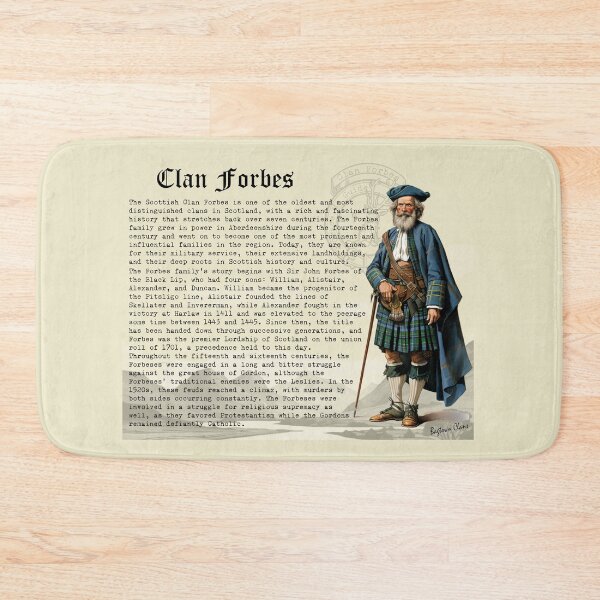 Item preview, Clan Forbes Scottish History  designed and sold by BagTown Clans.