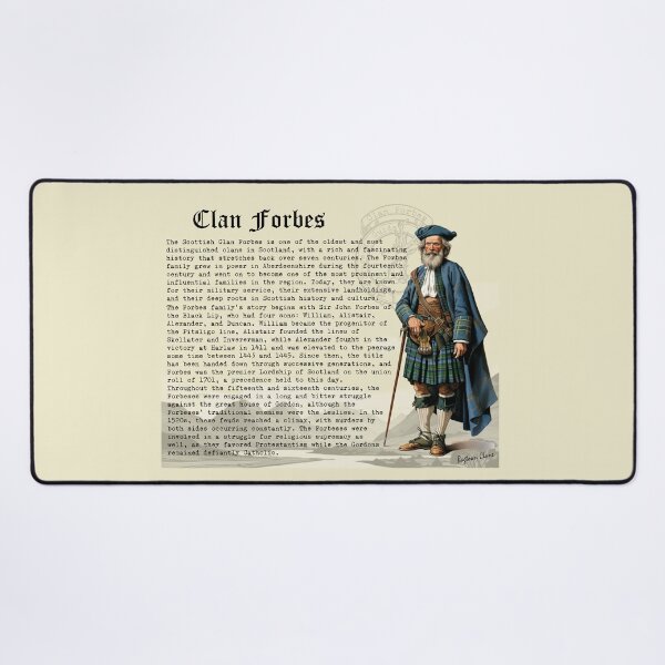 Item preview, Clan Forbes Scottish History designed and sold by BagTown Clans.