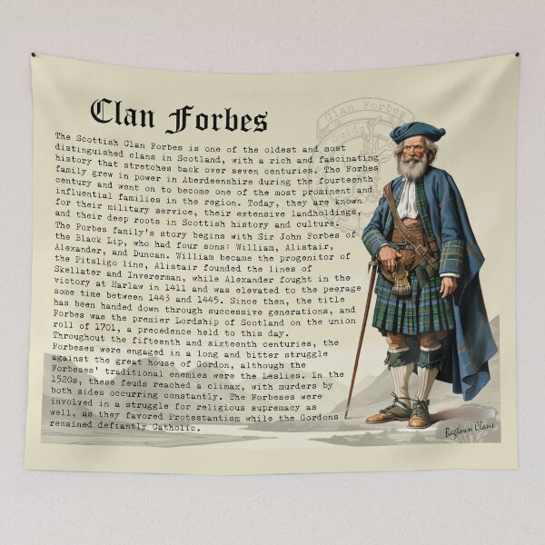Item preview, Clan Forbes Scottish History  designed and sold by BagTown Clans.