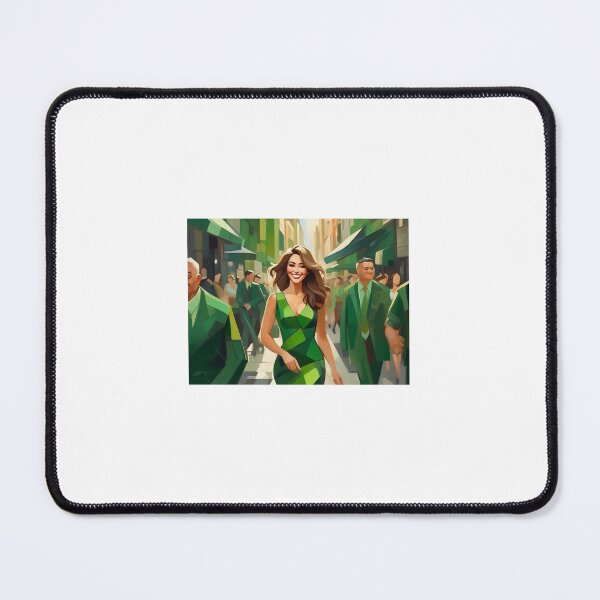Item preview, Smiling lady in green dress. designed and sold by KilianSzmid.