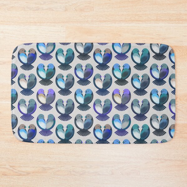 Item preview, Birds in love - valentines - blue designed and sold by pakanta.