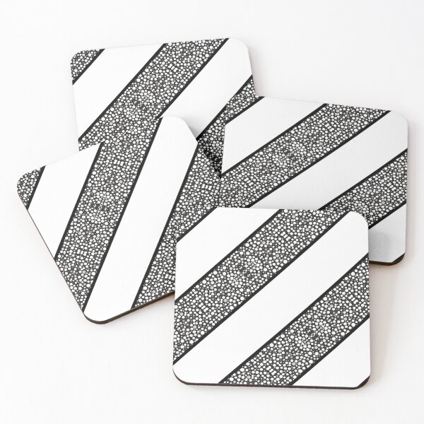 Item preview, Raindrops I Classic White Big Stripes Diagonal Right designed and sold by CushyNest.