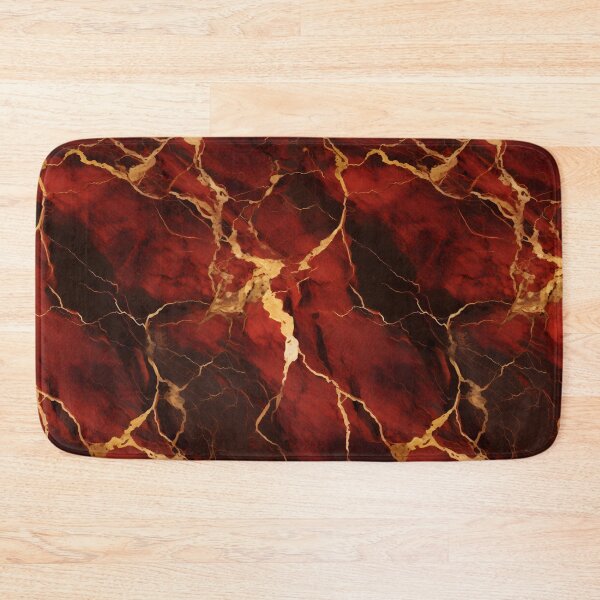 Item preview, Red and Gold Seamless Repeating Marble Tile Pattern designed and sold by PeteRascal.