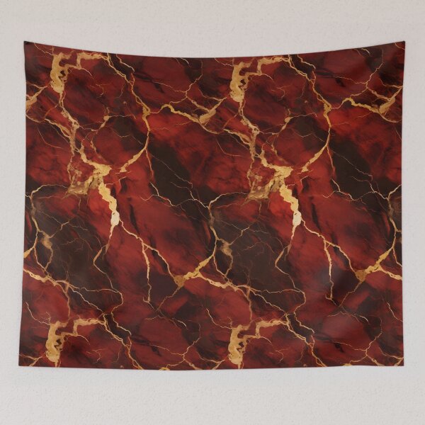 Item preview, Red and Gold Seamless Repeating Marble Tile Pattern designed and sold by PeteRascal.