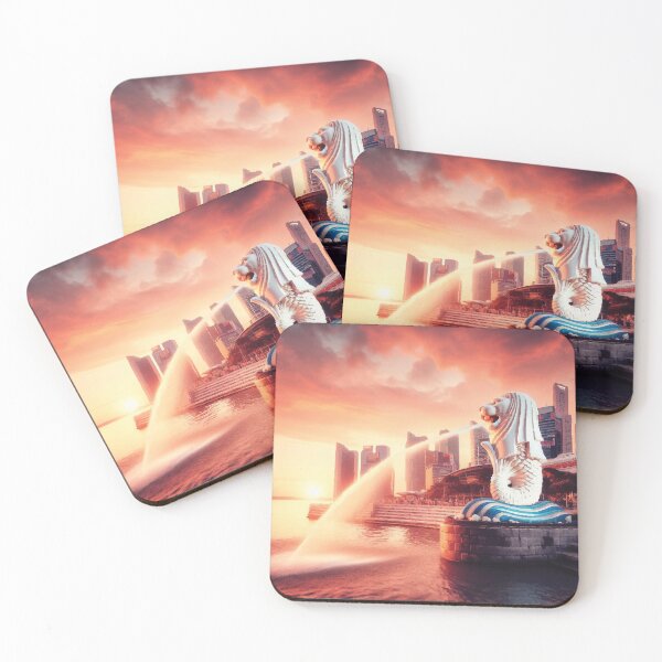 Item preview, Merlion Park, Singapore at Sunset designed and sold by badguyduh.