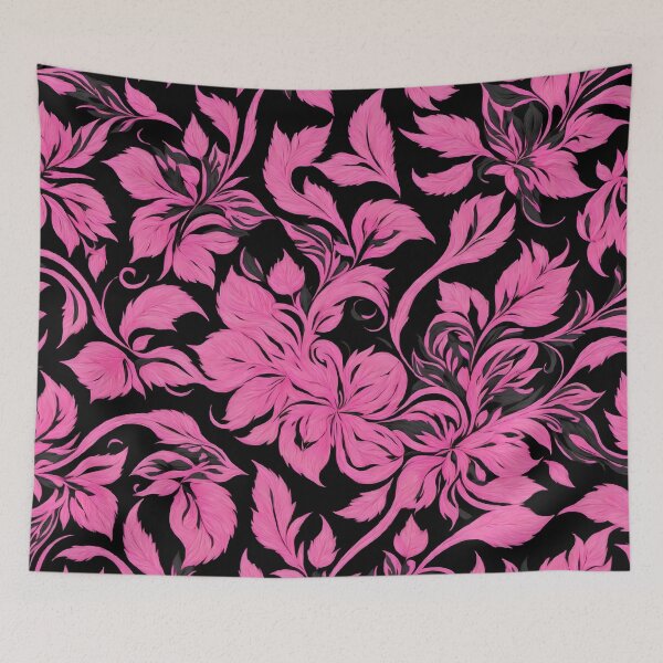 Item preview, Elegance in Contrast: Pink Floral Design designed and sold by nexanova369.
