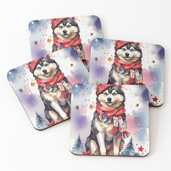 Item preview, Cute Husky XMas designed and sold by manbaito.