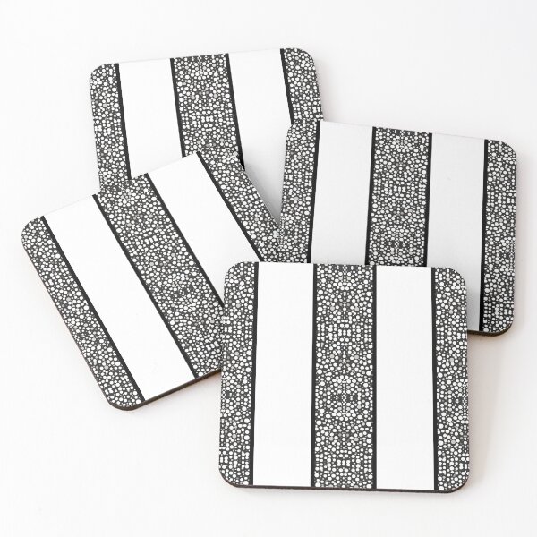 Item preview, Raindrops I Classic White Big Stripes Vertical designed and sold by CushyNest.