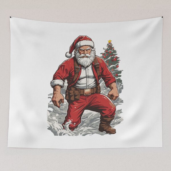 Item preview, Santa Hero in Action - Festive Superhero designed and sold by Prints-4All.