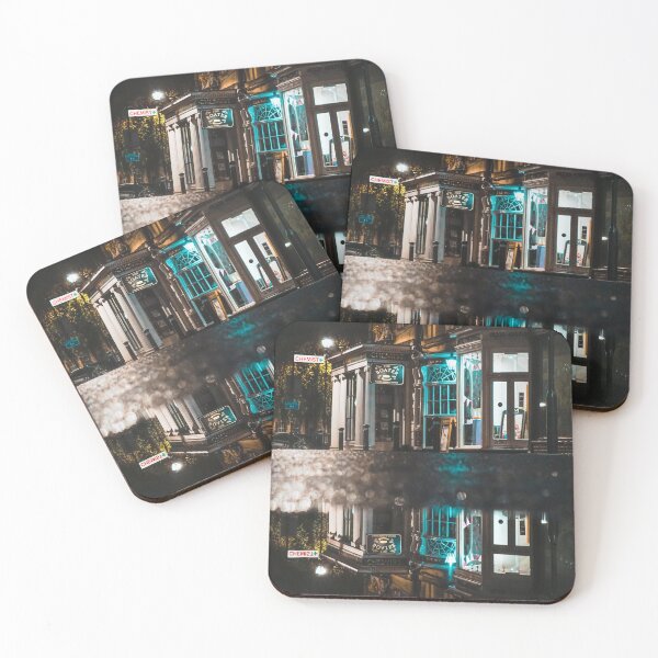 Item preview, Puddle reflection of the lightened up Argyle Street in early rainy morning Bath designed and sold by Rowena Ko.