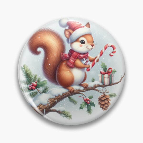 Item preview, Christmas squirrel  designed and sold by LittleBucolic.