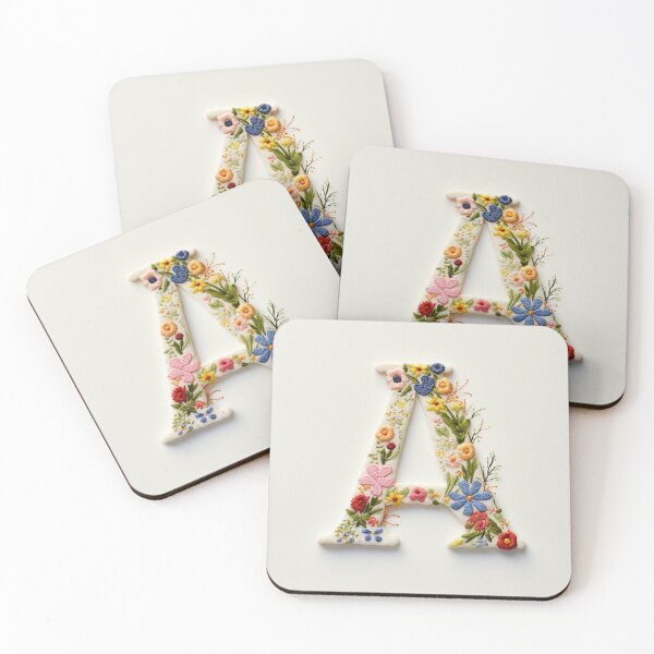 Item preview, Embroidered letter A, colorful art letter designed and sold by silent-violin.