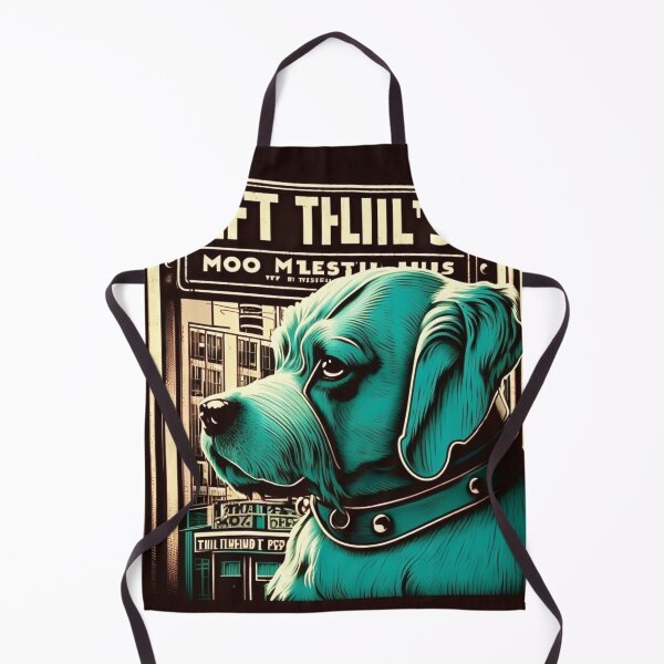 Item preview, Metropolis City Futuristic Dog Light Games Film Green Black White designed and sold by G-M-Designs.