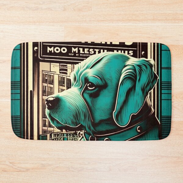 Item preview, Metropolis City Futuristic Dog Light Games Film Green Black White designed and sold by G-M-Designs.