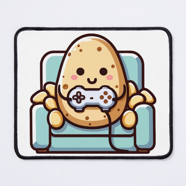 Item preview, Adorable Gamer Potato Couch Playtime designed and sold by OniumEth.