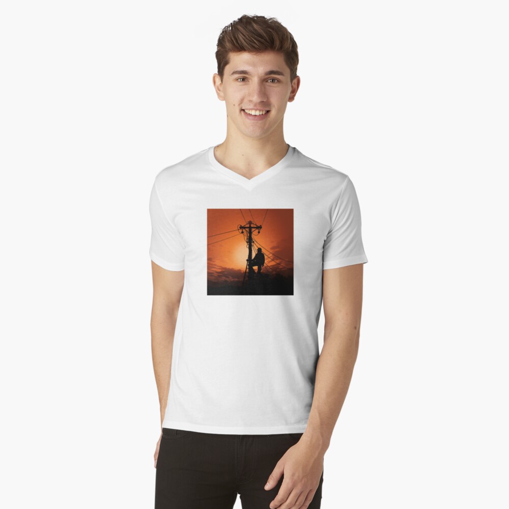 Item preview, V-Neck T-Shirt designed and sold by LineXpressions.
