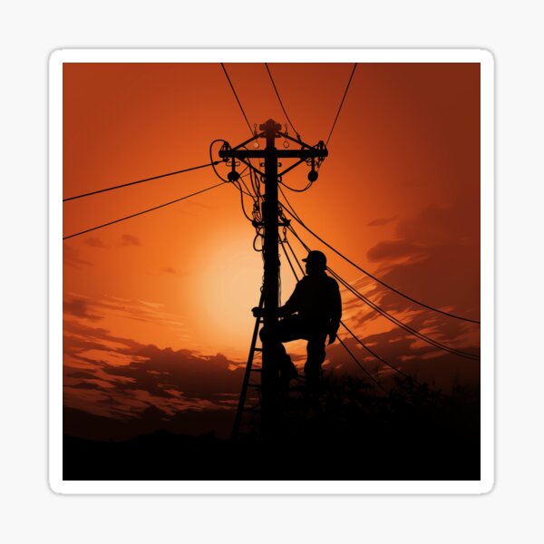 Cool Lineman Sticker
