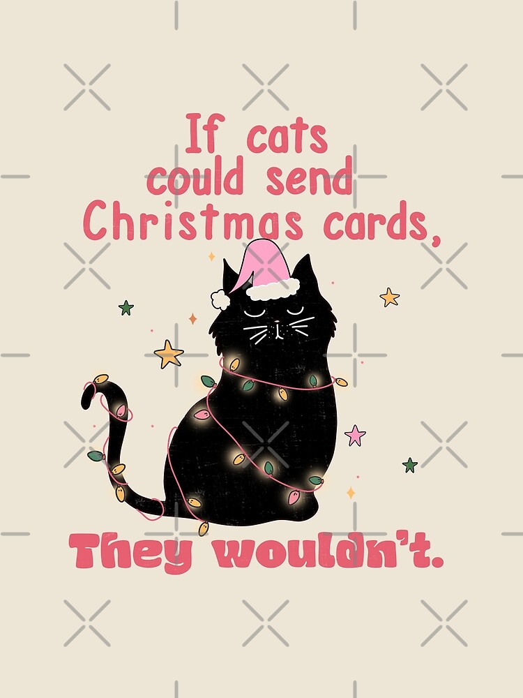 Thumbnail 2 of 2, Greeting Card, If cats could send Christmas cards they wouldn't designed and sold by FatBirdie.