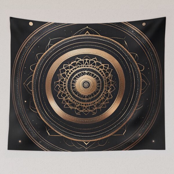 Item preview, Cosmic Harmony Mandala Wall Art designed and sold by SpiritualManda.