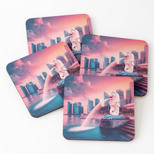 Item preview, Merlion Park, Singapore at Sunset designed and sold by badguyduh.