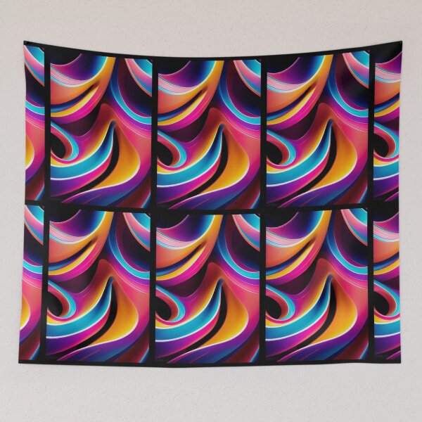 Item preview, ABSTRACT COLORFUL WAVE PATTERN designed and sold by upbay.