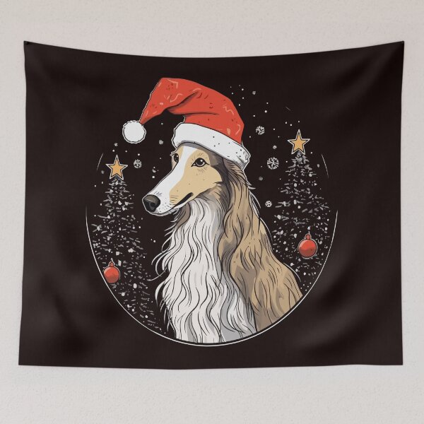 Item preview, Borzoi de Navidad designed and sold by creativellashop.