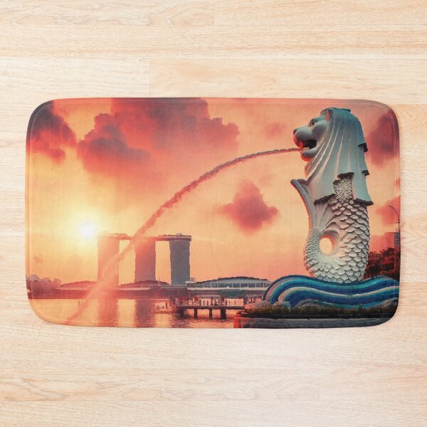 Item preview, Merlion Park, Singapore at Sunset designed and sold by badguyduh.