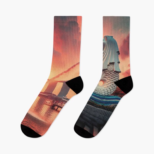 Item preview, Merlion Park, Singapore at Sunset designed and sold by badguyduh.