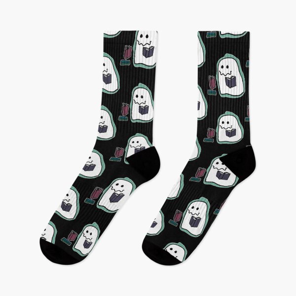 Item preview, White Border Ghost Reading A Book designed and sold by BLAAAAASK.
