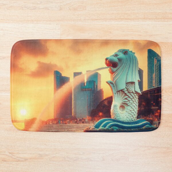 Item preview, Merlion Park, Singapore at Sunset designed and sold by badguyduh.