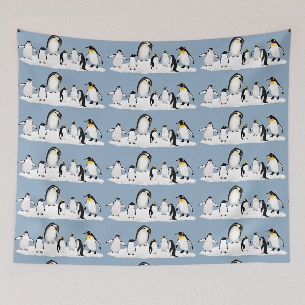 Item preview, Antarctic Penguins Drawing designed and sold by ArtAndBliss.