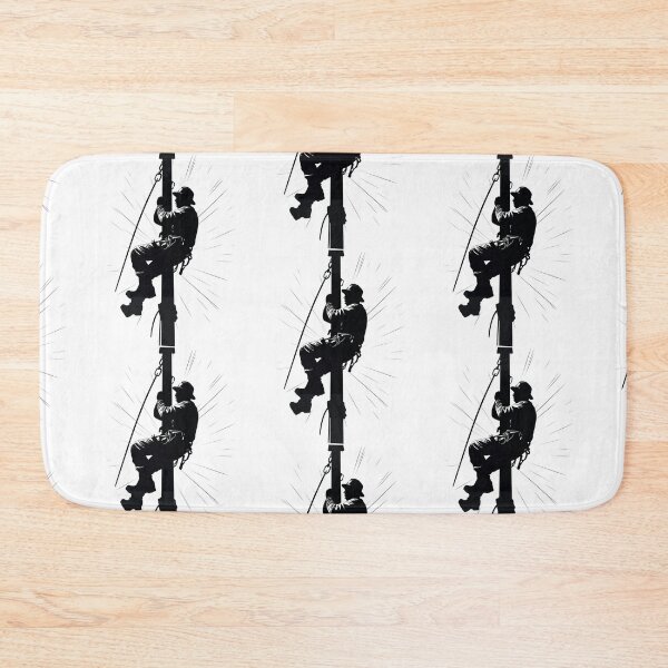 Item preview, Cool Lineman Silhouette on Utility Poles designed and sold by LineXpressions.