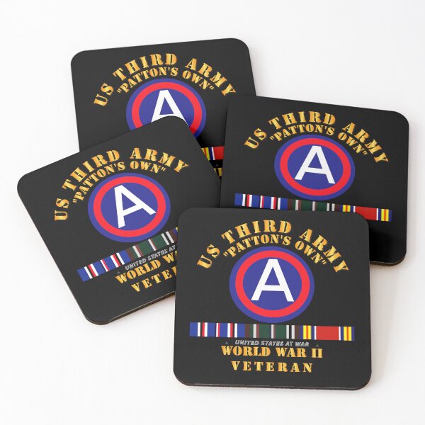 Item preview, Army - 3rd US Army - WWII w Svc designed and sold by Military Insignia Products.