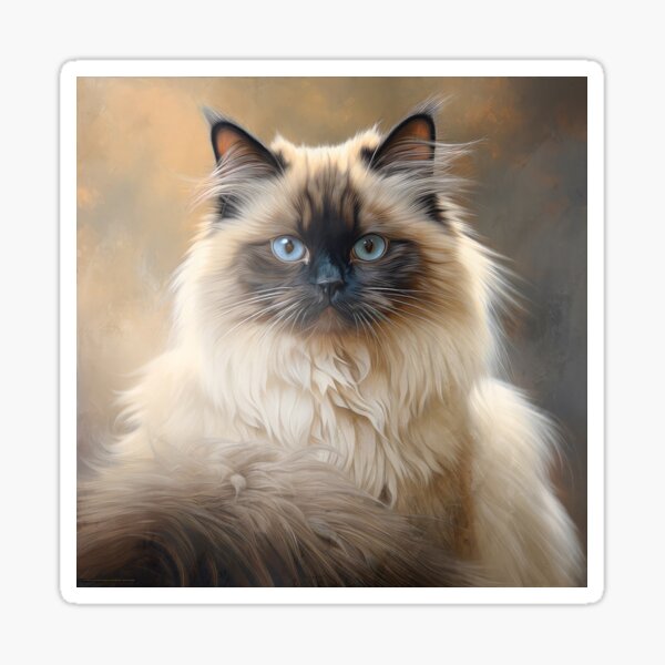 Vista previa del artículo con la obra «Impresionante gato del Himalaya 02», diseñado y vendido por Elisabeth Lucas.