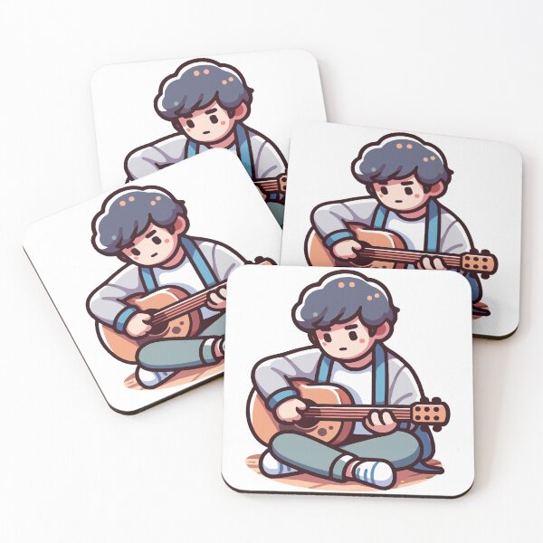 Item preview, Melancholic Boy Acoustic Guitar Serenade designed and sold by OniumEth.