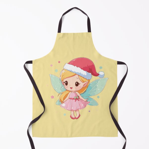 Christmas Fairy with Santa Hat Apron