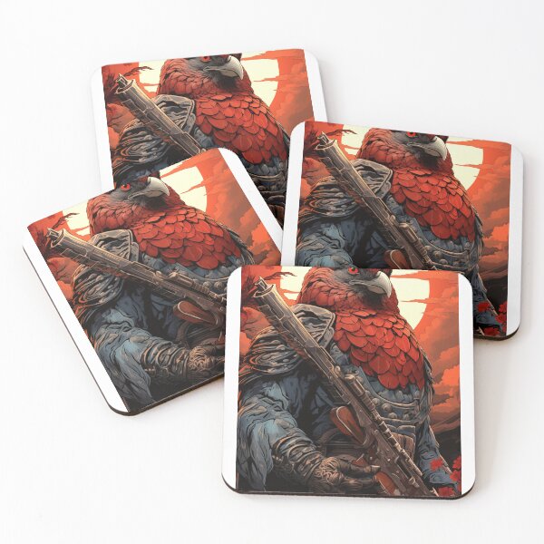 Item preview, Samurai Parrot Warrior designed and sold by Earth Celebration Designs.