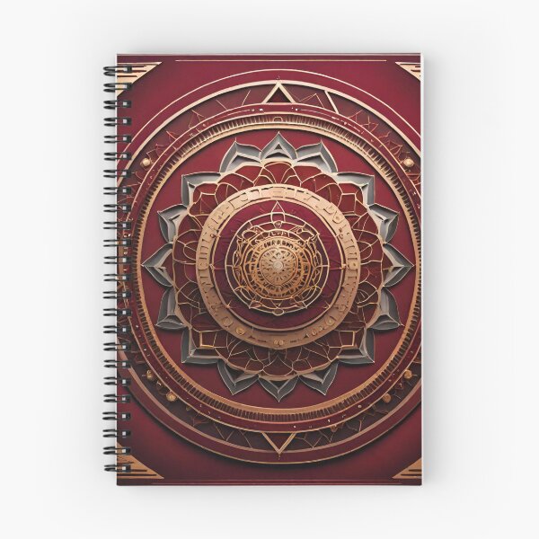 Item preview, Harmony Mandala Sacred Geometry in Gold and Silver designed and sold by SpiritualManda.