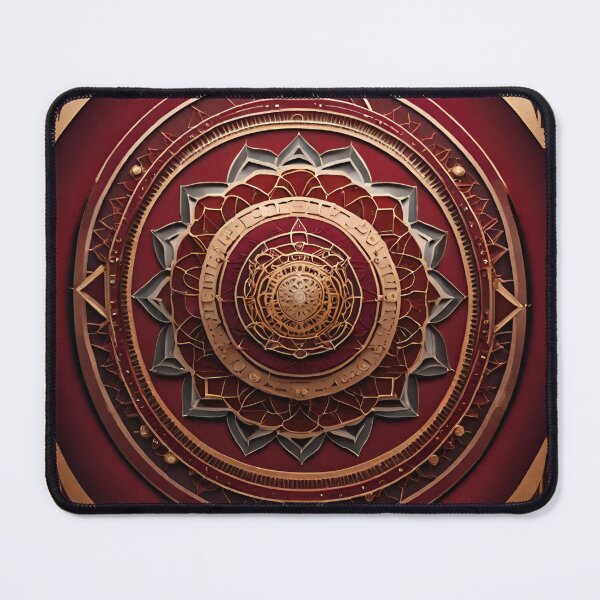 Item preview, Harmony Mandala Sacred Geometry in Gold and Silver designed and sold by SpiritualManda.